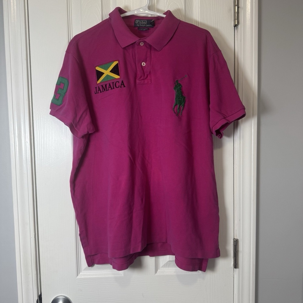 Vintage Polo Ralph Lauren Men's XL Shirt JAMAICA Big Pony